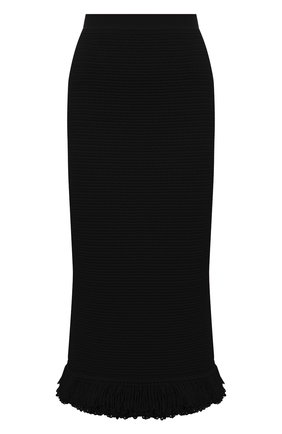 Женская хлопковая юбка BOTTEGA VENETA темно-коричневого цвета по цене 162000 руб., арт. 651244/V0FU0 | Фото 1