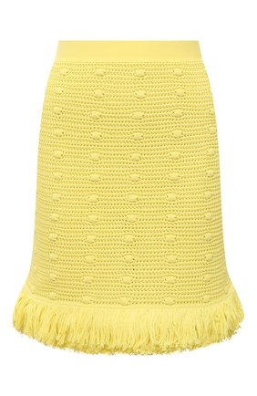 Женская хлопковая юбка BOTTEGA VENETA желтого цвета по цене 99500 руб., арт. 648956/V0DW0 | Фото 1 Женская хлопковая юбка BOTTEGA VENETA желтого цвета, арт. 648956/V0DW0 | Фото 1