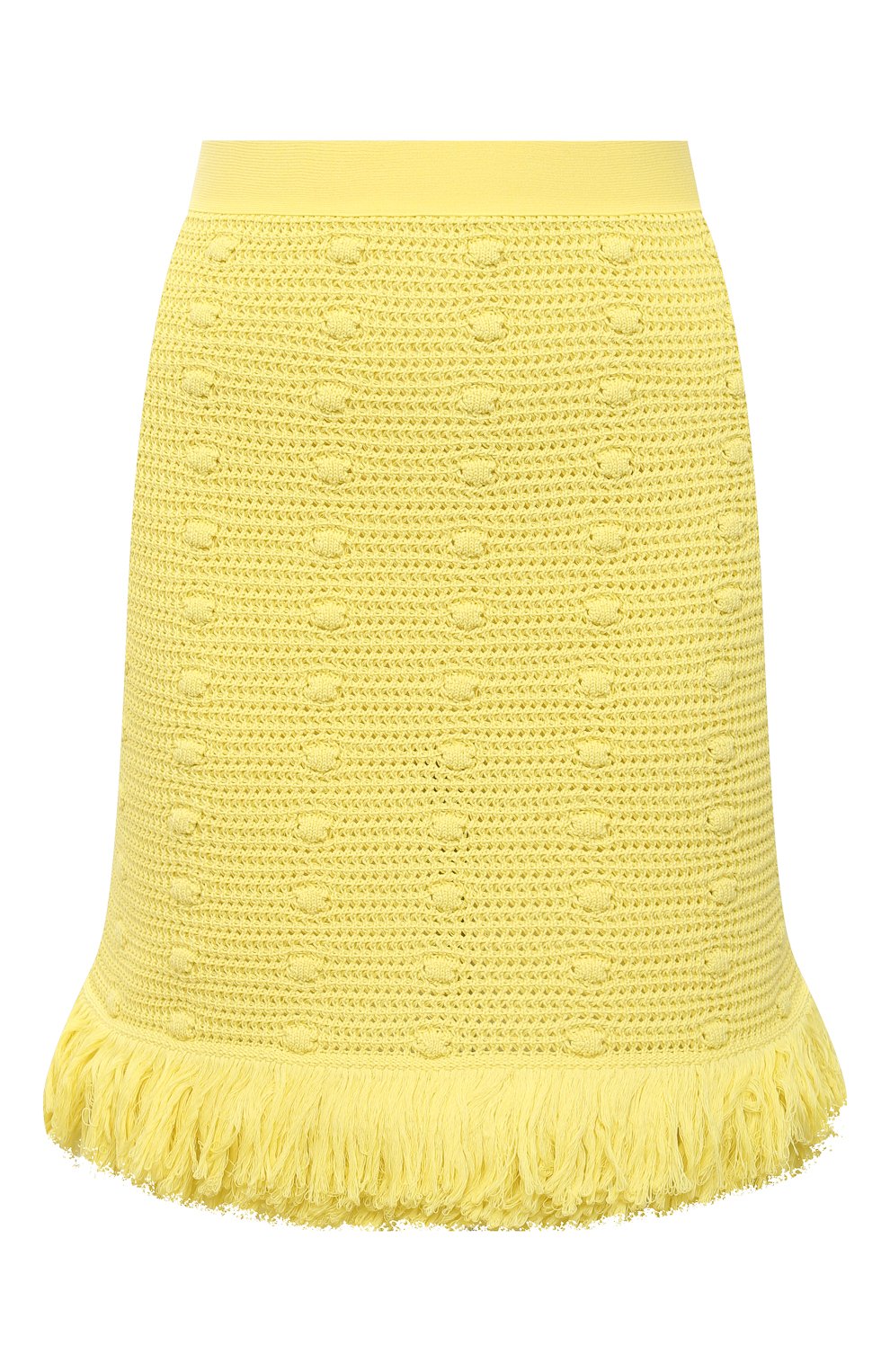 Хлопковая юбка Bottega Veneta Жёлтый 648956/V0DW0 5553762