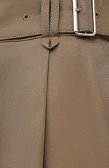 Женские хлопковые брюки ACNE STUDIOS темно-бежевого цвета, арт. AK0356 | Фото 5 (Женское Кросс-КТ: Брюки-одежда; Силуэт Ж (брюки и джинсы): Прямые; Региональные ограничения белый список (Axapta Mercury): RU; Материал внешний: Хлопок; Длина (брюки, джинсы): Укороченные; Стили: Кэжуэл)