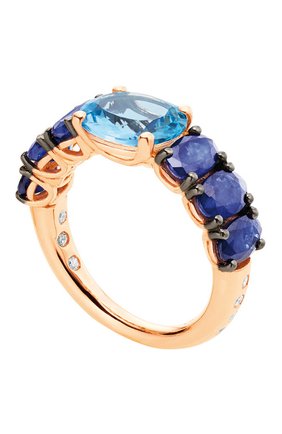Женские кольцо CASATO бесцветного цвета, арт. MX962TA/ZB | Фото 1 (Материал сплава: Розовое золото; Драгоценные камни: Другие, Бриллианты)