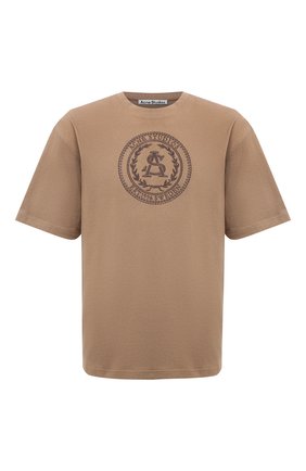 Мужская хлопковая футболка ACNE STUDIOS бежевого цвета по цене 23250 руб., арт. BL0257 | Фото 1 Мужская хлопковая футболка ACNE STUDIOS бежевого цвета, арт. BL0257 | Фото 1