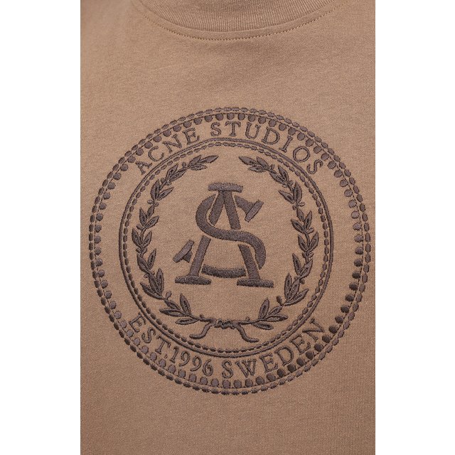 фото Хлопковая футболка acne studios