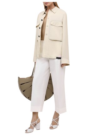 Женские кожаные босоножки calella LORO PIANA белого цвета по цене 87600 руб., арт. FAL5967 | Фото 2 Женские кожаные босоножки calella LORO PIANA белого цвета, арт. FAL5967 | Фото 2