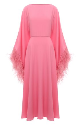 Женское платье с отделкой перьями VALENTINO розового цвета по цене 529500 руб., арт. VB3VAUQ11MH | Фото 1 Женское платье с отделкой перьями VALENTINO розового цвета, арт. VB3VAUQ11MH | Фото 1