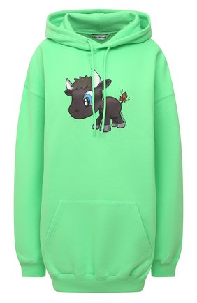 Женский хлопковое худи BALENCIAGA зеленого цвета по цене 71950 руб., арт. 578135/TJVE6 | Фото 1 Женский хлопковое худи BALENCIAGA зеленого цвета, арт. 578135/TJVE6 | Фото 1