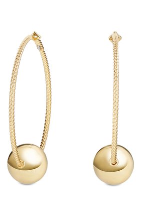 Женские серьги DAVID YURMAN бесцветного цвета по цене 330000 руб., арт. E12912 88BGG | Фото 1 Женские серьги DAVID YURMAN бесцветного цвета, арт. E12912 88BGG | Фото 1 (Материал сплава: Желтое золото; Драгоценные камни: Без драгоценных камней)