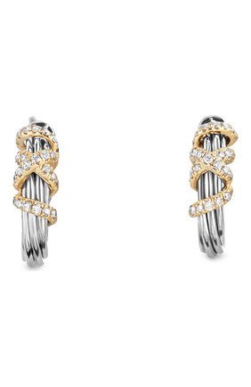 Женские серьги DAVID YURMAN бесцветного цвета по цене 154050 руб., арт. E13167DS8ADI | Фото 1 Женские серьги DAVID YURMAN бесцветного цвета, арт. E13167DS8ADI | Фото 1 (Материал сплава: Серебро, Желтое золото; Драгоценные камни: Бриллианты)