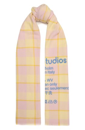 Женский шерстяной шарф ACNE STUDIOS желтого цвета по цене 21050 руб., арт. CA0103/W | Фото 1 Женский шерстяной шарф ACNE STUDIOS желтого цвета, арт. CA0103/W | Фото 1