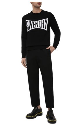 Мужские кожаные дерби GIVENCHY черного цвета по цене 71900 руб., арт. BH102ZH0KF | Фото 2 Мужские кожаные дерби GIVENCHY черного цвета, арт. BH102ZH0KF | Фото 2