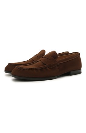 Мужские замшевые пенни-лоферы TOD’S коричневого цвета по цене 42700 руб., арт. XXM02E0EC600A6 | Фото 1 Мужские замшевые пенни-лоферы TOD’S коричневого цвета, арт. XXM02E0EC600A6 | Фото 1