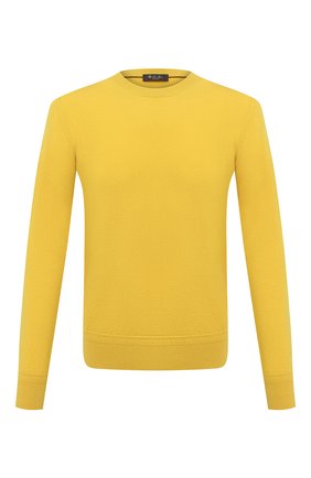 Мужской кашемировый свитер LORO PIANA желтого цвета по цене 99500 руб., арт. FAL3426 | Фото 1 Мужской кашемировый свитер LORO PIANA желтого цвета, арт. FAL3426 | Фото 1