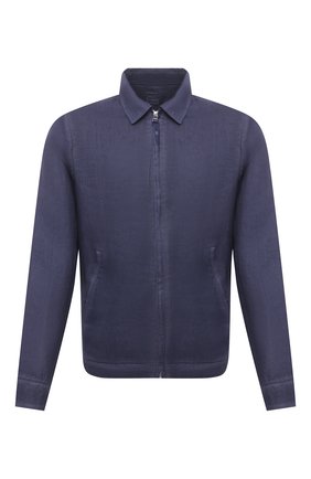 Мужская льняная куртка 120% LINO темно-синего цвета по цене 49400 руб., арт. T0M89AN/D943/S00 | Фото 1 Мужская льняная куртка 120% LINO темно-синего цвета, арт. T0M89AN/D943/S00 | Фото 1