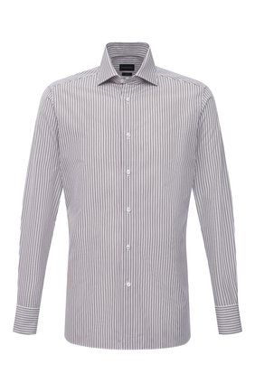 Мужская хлопковая сорочка ERMENEGILDO ZEGNA коричневого цвета по цене 29650 руб., арт. 901013/9MS0BA | Фото 1 Мужская хлопковая сорочка ERMENEGILDO ZEGNA коричневого цвета, арт. 901013/9MS0BA | Фото 1