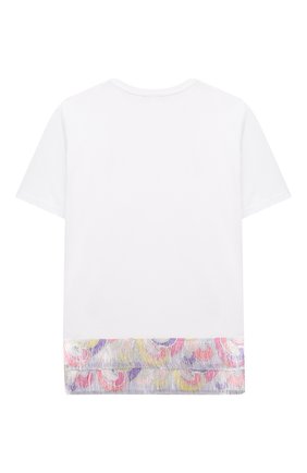 Детское хлопковое платье EMILIO PUCCI белого цвета по цене 26450 руб., арт. 9O1201 | Фото 2 Детское хлопковое платье EMILIO PUCCI белого цвета, арт. 9O1201 | Фото 2