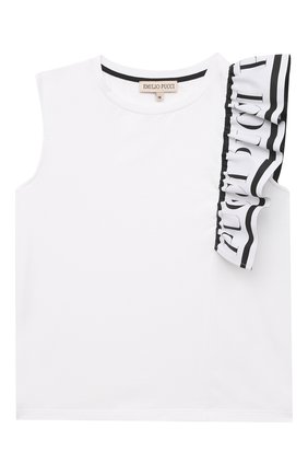 Детский хлопковый топ EMILIO PUCCI белого цвета по цене 15550 руб., арт. 9O8092 | Фото 1 Детский хлопковый топ EMILIO PUCCI белого цвета, арт. 9O8092 | Фото 1
