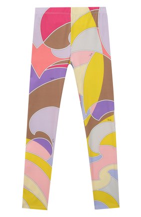Детские хлопковые леггинсы EMILIO PUCCI разноцветного цвета по цене 16250 руб., арт. 9O6030 | Фото 1 Детские хлопковые леггинсы EMILIO PUCCI разноцветного цвета, арт. 9O6030 | Фото 1