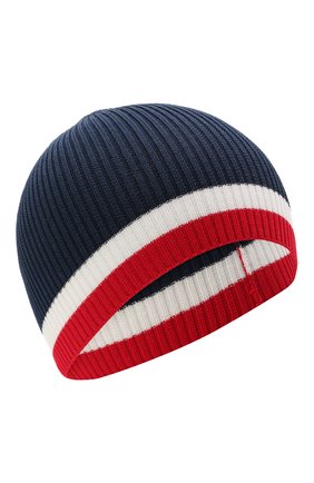 Детского хлопковая шапка CATYA синего цвета, арт. 115177 | Фото 1 (Материал: Текстиль, Хлопок; Региональные ограничения белый список (Axapta Mercury): RU)