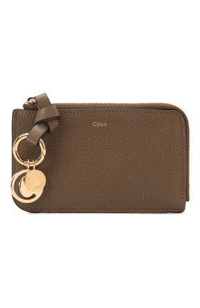 Женский кожаный футляр для кредитных карт CHLOÉ хаки цвета по цене 21500 руб., арт. CHC21SP944C62 | Фото 1 Женский кожаный футляр для кредитных карт CHLOÉ хаки цвета, арт. CHC21SP944C62 | Фото 1