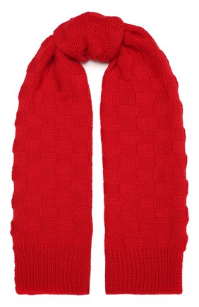 Женский шерстяной шарф BOTTEGA VENETA красного цвета, арт. 653593/3V206 | Фото 1 (Материал: Текстиль, Шерсть; Региональные ограничения белый список (Axapta Mercury): RU)