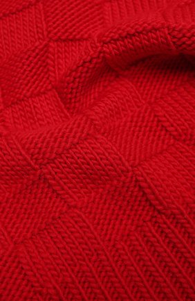 Женский шерстяной шарф BOTTEGA VENETA красного цвета, арт. 653593/3V206 | Фото 2 (Материал: Текстиль, Шерсть; Региональные ограничения белый список (Axapta Mercury): RU)
