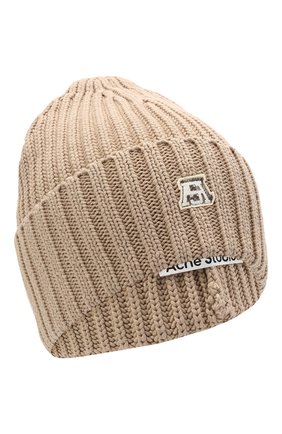 Женская шапка ACNE STUDIOS бежевого цвета по цене 11500 руб., арт. C40142/W | Фото 1 Женская шапка ACNE STUDIOS бежевого цвета, арт. C40142/W | Фото 1