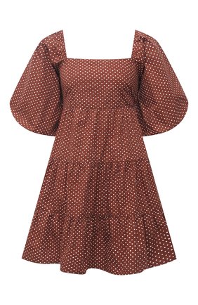 Женское хлопковое платье FAITHFULL THE BRAND коричневого цвета по цене 26700 руб., арт. FF1718-BDP | Фото 1 Женское хлопковое платье FAITHFULL THE BRAND коричневого цвета, арт. FF1718-BDP | Фото 1