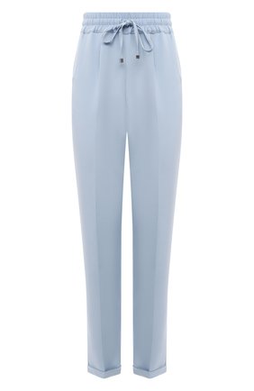 Женские шелковые брюки KITON голубого цвета по цене 134000 руб., арт. D37102K09T63 | Фото 1 Женские шелковые брюки KITON голубого цвета, арт. D37102K09T63 | Фото 1 (Длина (брюки, джинсы): Стандартные; Материал внешний: Шелк; Стили: Спорт-шик; Силуэт Ж (брюки и джинсы): Прямые; Женское Кросс-КТ: Брюки-одежда; Региональные ограничения белый список (Axapta Mercury): RU)
