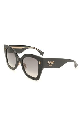 Женские солнцезащитные очки FENDI черного цвета, арт. 0434/G 807 | Фото 1 (Тип очков: С/з; Региональные ограничения белый список (Axapta Mercury): RU; Очки форма: Cat-eye, Бабочка; Оптика Гендер: оптика-женское)
