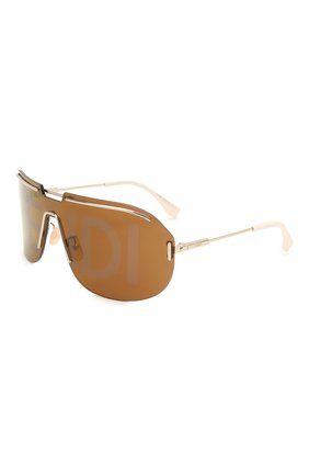 Женские солнцезащитные очки FENDI коричневого цвета, арт. M0098 3YG | Фото 1 (Тип очков: С/з; Оптика Гендер: оптика-унисекс)