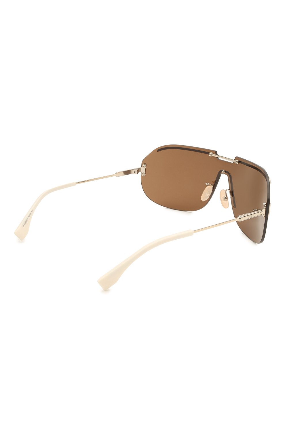Женские солнцезащитные очки FENDI коричневого цвета, арт. M0098 3YG | Фото 5 (Тип очков: С/з; Оптика Гендер: оптика-унисекс)