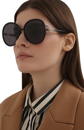 Женские солнцезащитные очки GUCCI черного цвета по цене 28900 руб., арт. GG0889S 001 | Фото 2 Женские солнцезащитные очки GUCCI черного цвета, арт. GG0889S 001 | Фото 2