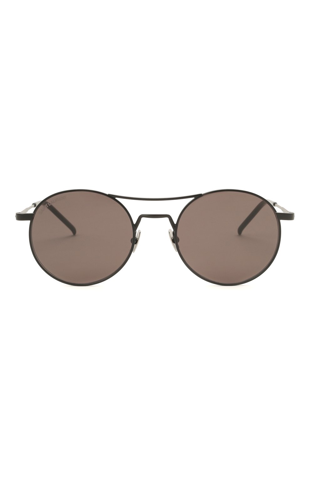 Женские солнцезащитные очки SAINT LAURENT черного цвета, арт. SL 421 001 | Фото 4 (Тип очков: С/з; Очки форма: Круглые; Оптика Гендер: оптика-унисекс)