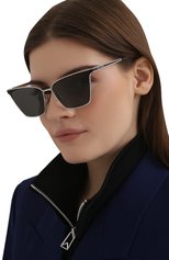 Женс�кие солнцезащитные очки SAINT LAURENT черного цвета, арт. SL 429 001 | Фото 2 (Региональные ограничения белый список (Axapta Mercury): RU; Тип очков: С/з; Оптика Гендер: оптика-женское; Очки форма: Cat-eye)