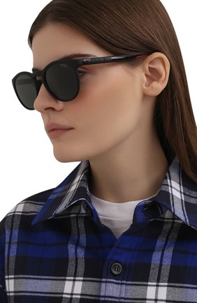 Женские солнцезащитные очки CARRERA черного цвета по цене 14600 руб., арт. HYPERFIT 18 003 | Фото 2 Женские солнцезащитные очки CARRERA черного цвета, арт. HYPERFIT 18 003 | Фото 2 (Тип очков: С/з; Очки форма: Круглые; Оптика Гендер: оптика-унисекс)