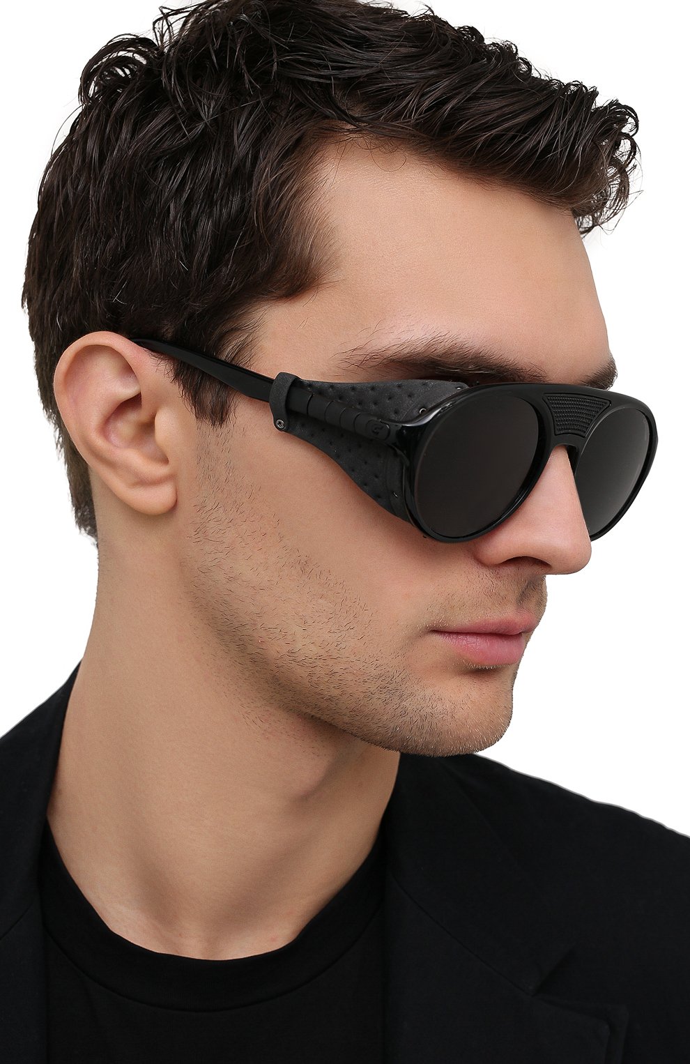 Женские солнцезащитные очки CARRERA черного цвета, арт. HYPERFIT 19 807 | Фото 3 (Тип очков: С/з; Очки форма: Круглые; Оптика Гендер: оптика-унисекс)