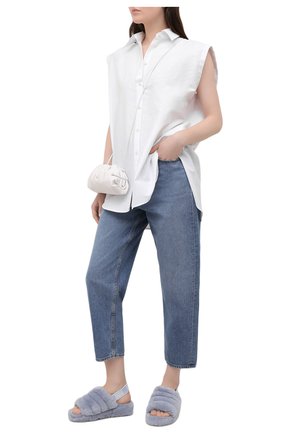 Женского домашние туфли fluff yeah slide UGG голубого цвета по цене 10350 руб., арт. 1095119_FHA | Фото 2 Женского домашние туфли fluff yeah slide UGG голубого цвета, арт. 1095119_FHA | Фото 2