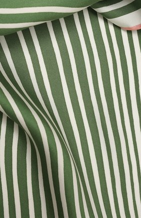 Женский шелковый платок LORO PIANA зеленого цвета по цене 49550 руб., арт. FAL6131 | Фото 2 Женский шелковый платок LORO PIANA зеленого цвета, арт. FAL6131 | Фото 2