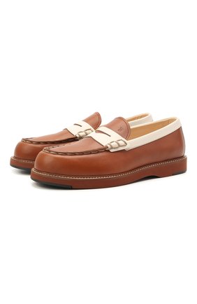 Женские кожаные лоферы TOD’S коричневого цвета по цене 52800 руб., арт. XXW05E0EB60PQG | Фото 1 Женские кожаные лоферы TOD’S коричневого цвета, арт. XXW05E0EB60PQG | Фото 1