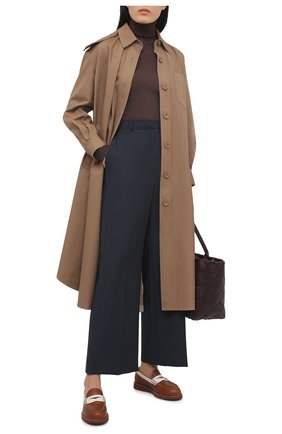 Женские кожаные лоферы TOD’S коричневого цвета по цене 52800 руб., арт. XXW05E0EB60PQG | Фото 2 Женские кожаные лоферы TOD’S коричневого цвета, арт. XXW05E0EB60PQG | Фото 2