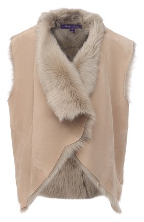 Женский жилет из овчины RALPH LAUREN бежевого цвета по цене 332500 руб., арт. 293829110 | Фото 1 Женский жилет из овчины RALPH LAUREN бежевого цвета, арт. 293829110 | Фото 1