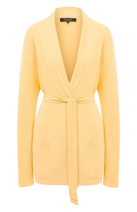 Женский кашемировый кардиган LORO PIANA желтого цвета по цене 248500 руб., арт. FAL5050 | Фото 1 Женский кашемировый кардиган LORO PIANA желтого цвета, арт. FAL5050 | Фото 1