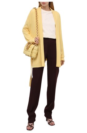 Женский кашемировый кардиган LORO PIANA желтого цвета по цене 248500 руб., арт. FAL5050 | Фото 2 Женский кашемировый кардиган LORO PIANA желтого цвета, арт. FAL5050 | Фото 2