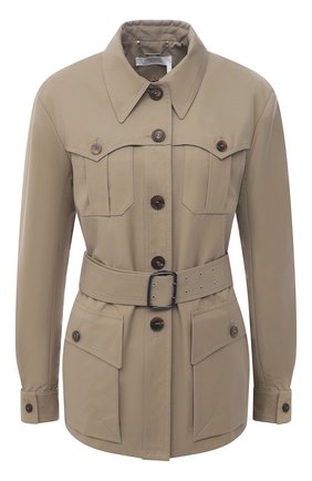 Женская хлопковая куртка CHLOÉ зеленого цвета по цене 177500 руб., арт. CHC21SVE04047 | Фото 1 Женская хлопковая куртка CHLOÉ зеленого цвета, арт. CHC21SVE04047 | Фото 1