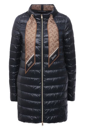 Женская пуховая куртка HERNO темно-синего цвета по цене 57800 руб., арт. PI1267D/12017 | Фото 1 Женская пуховая куртка HERNO темно-синего цвета, арт. PI1267D/12017 | Фото 1