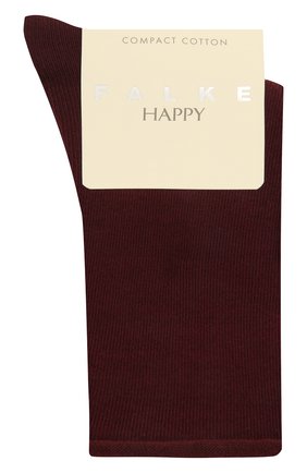 Женские хлопковые носки happy FALKE бордового цвета по цене 1450 руб., арт. 46417 | Фото 1 Женские хлопковые носки happy FALKE бордового цвета, арт. 46417 | Фото 1