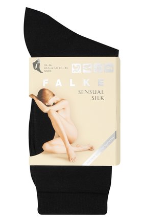 Женские носки sensual silk FALKE темно-синего цвета по цене 2440 руб., арт. 46288 | Фото 1 Женские носки sensual silk FALKE темно-синего цвета, арт. 46288 | Фото 1