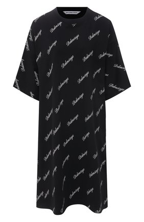 Женское хлопковое платье BALENCIAGA черного цвета по цене 69950 руб., арт. 646221/TJVJ5 | Фото 1 Женское хлопковое платье BALENCIAGA черного цвета, арт. 646221/TJVJ5 | Фото 1