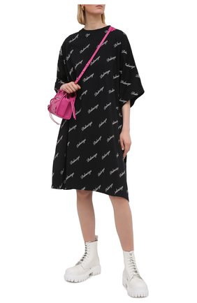Женское хлопковое платье BALENCIAGA черного цвета по цене 69950 руб., арт. 646221/TJVJ5 | Фото 2 Женское хлопковое платье BALENCIAGA черного цвета, арт. 646221/TJVJ5 | Фото 2