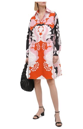 Женское хлопковое платье VALENTINO оранжевого цвета по цене 158500 руб., арт. VB3ABG657A0 | Фото 2 Женское хлопковое платье VALENTINO оранжевого цвета, арт. VB3ABG657A0 | Фото 2